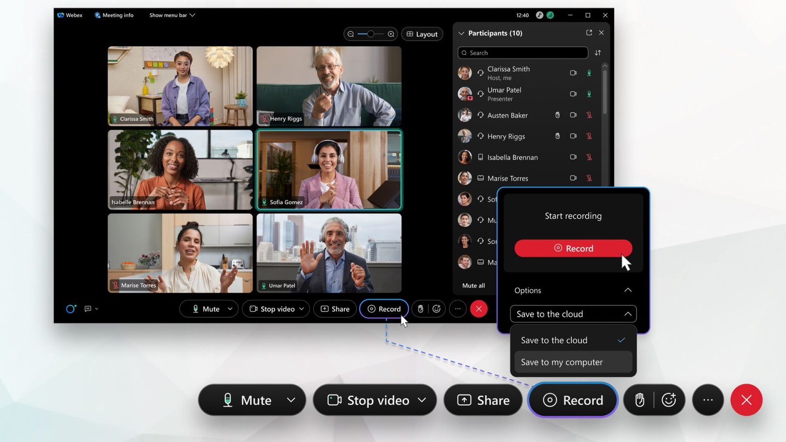 A Tool for Recording and Archiving Video Conferences